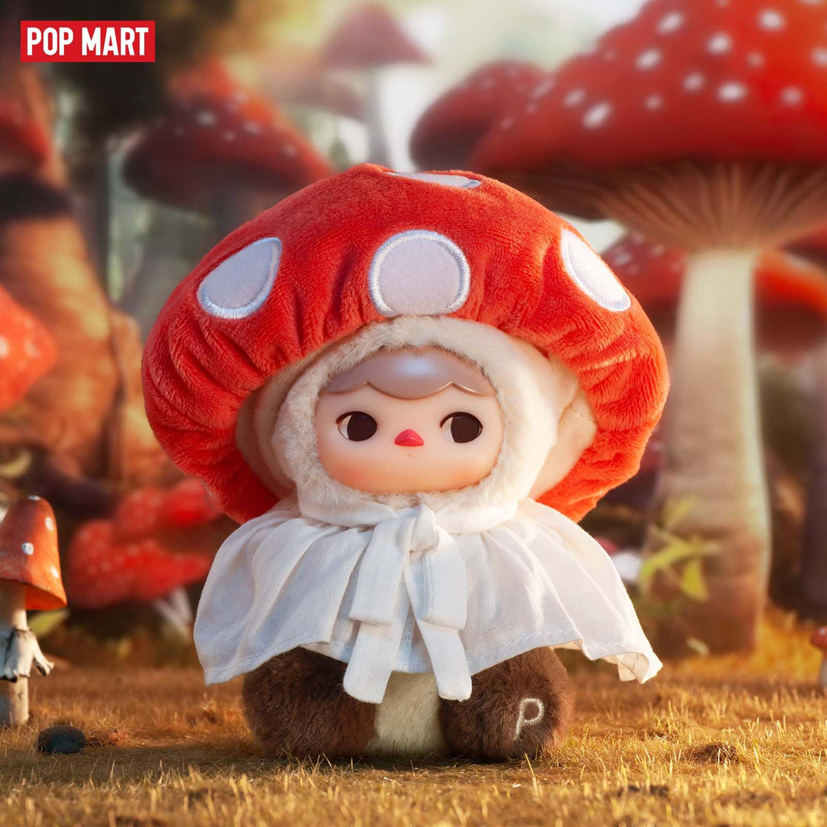 POP MART PUCKY Forest Party figure displayed as desk decor.