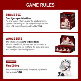 POP MART Skullpanda Feast Begins box side, packaging designed for gifting