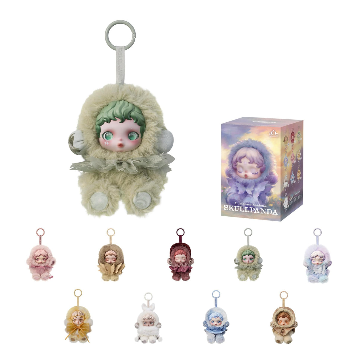 POP MART SkullPanda Impressionism plush doll in a closed blind box, ideal mystery gift