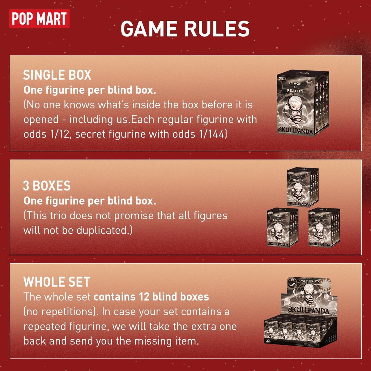 POP MART Skullpanda Reality Series figure 02 highlights bold design, perfect for shelf decor and gift ideas
