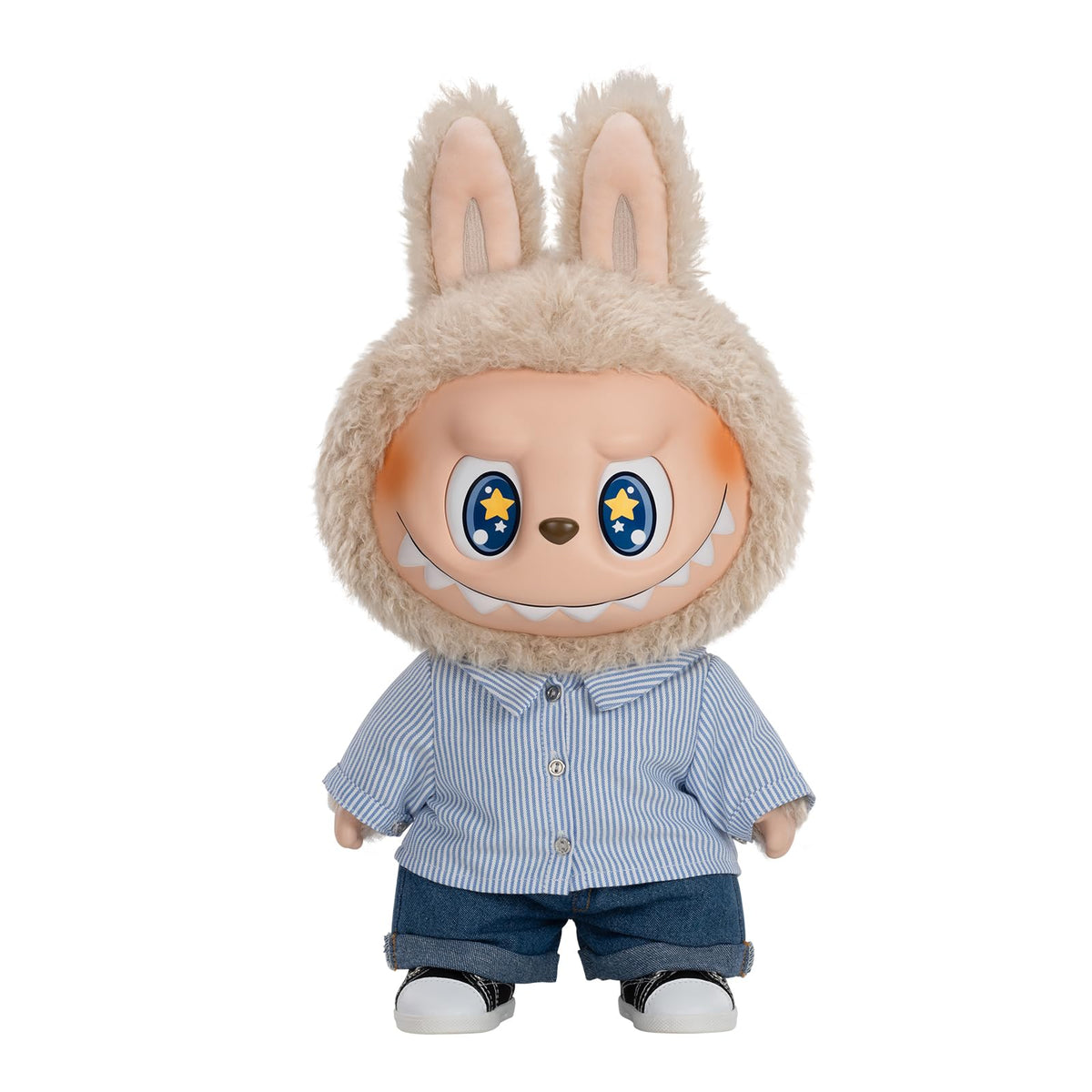 POP MART The Monsters Flip with Me plush front view highlighting vibrant color for display
