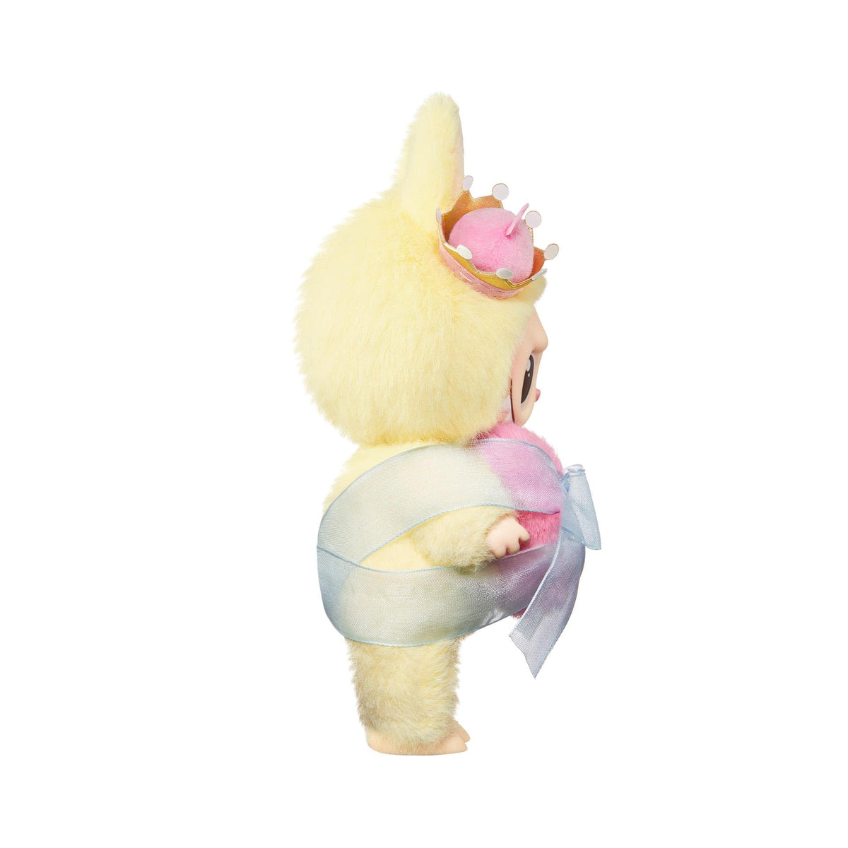 POP MART The Monsters Labubu - side view highlights 6.69-inch size for desks and shelves.