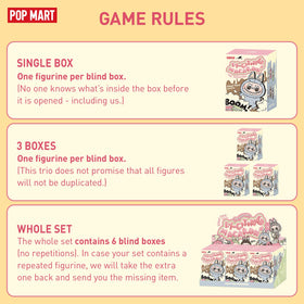 POP MART The Monsters random design blind box cover to tease surprise and anticipation.