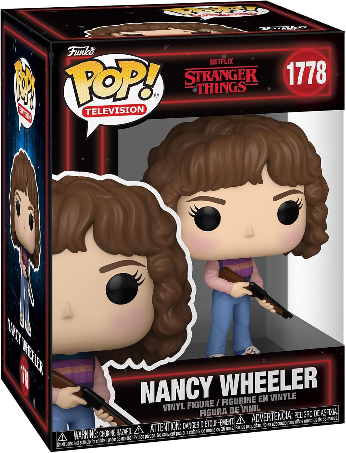 POP Nancy Wheeler figure with box protector – ideal for durable, dust-free display