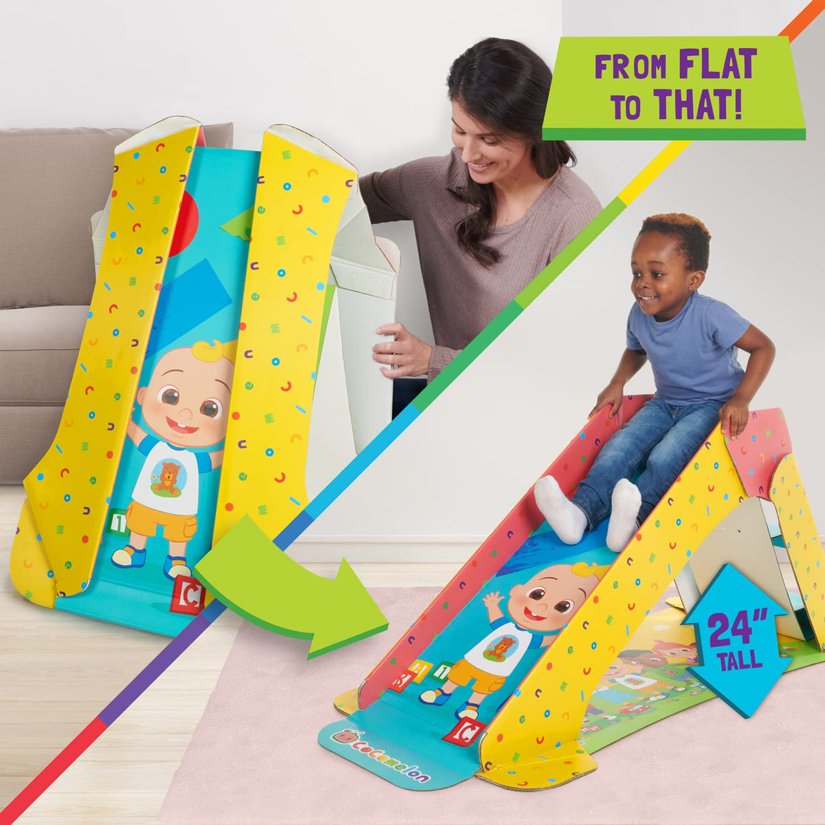 Pop2Play strongFold cardboard construction showing reinforced sides.