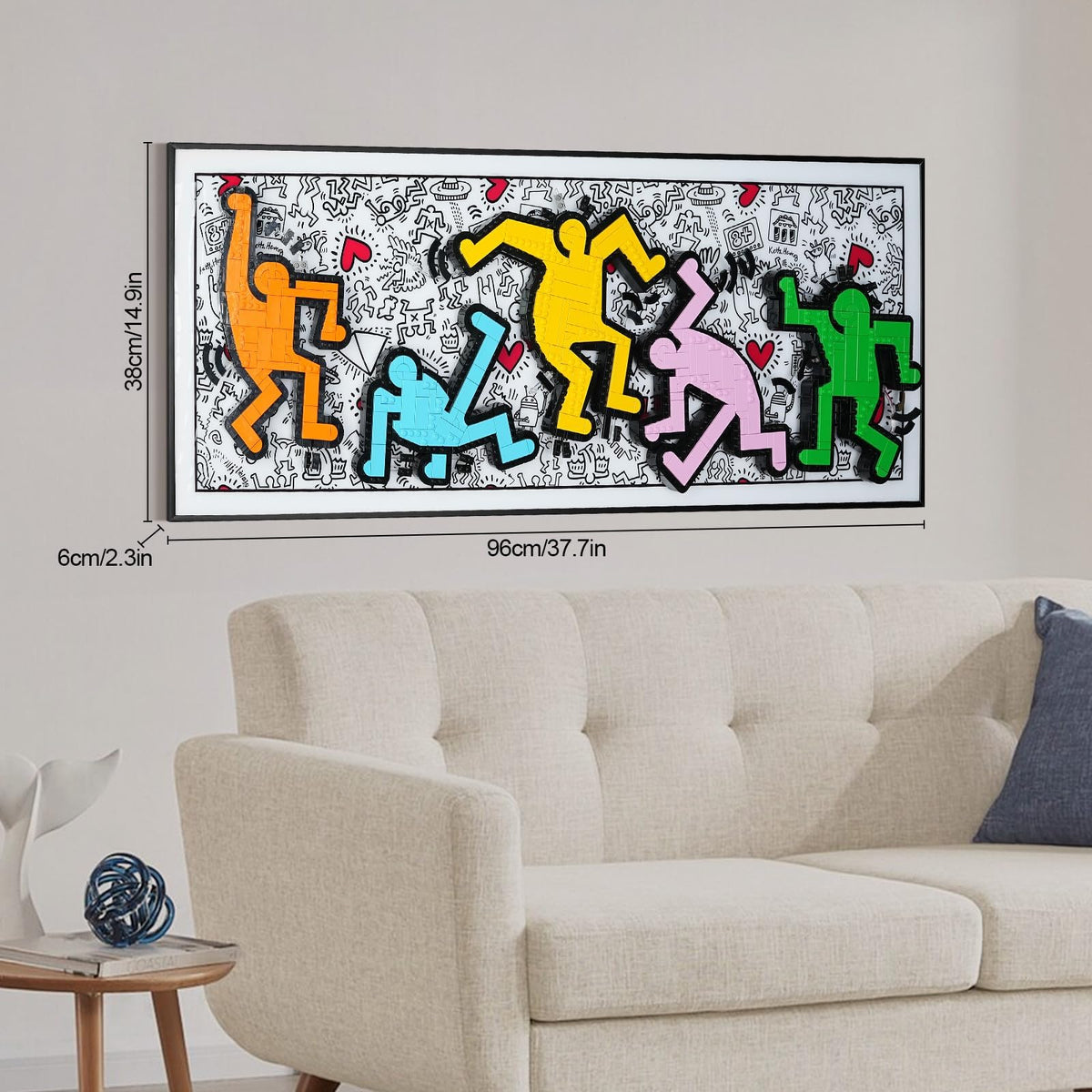 Popbricks preinstalled mounting holes simplify wall installation