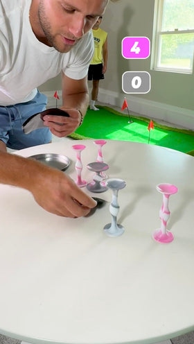 Popdarts PowerSpots blindfold-challenge introduces playful misdirection and suspense.