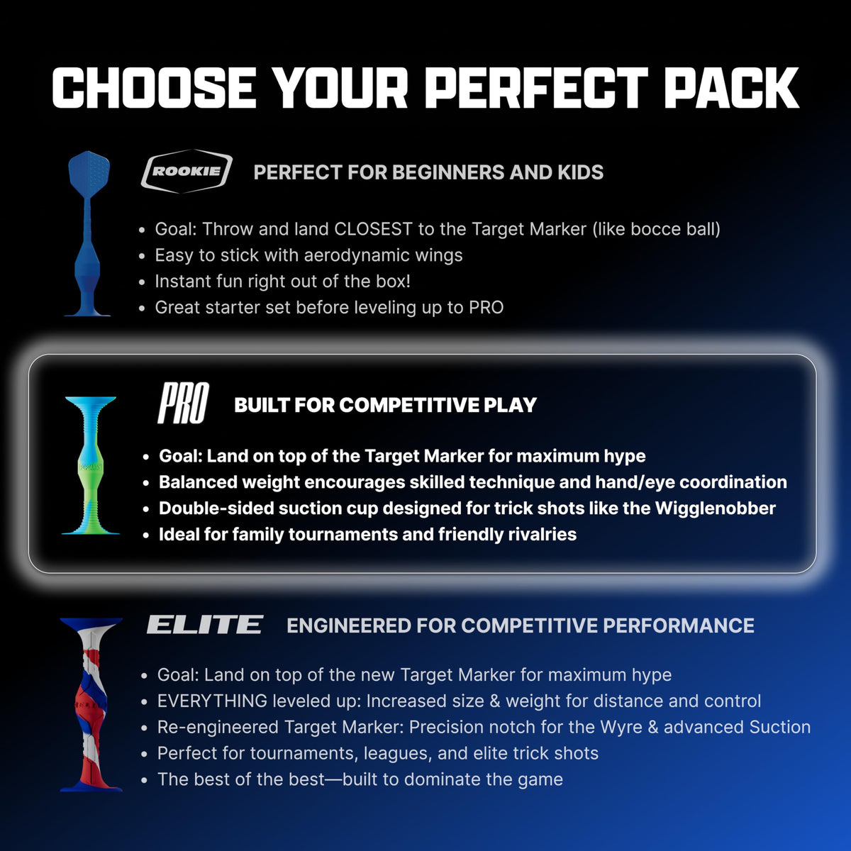 Popdarts Pro Pack dart stick on glass close-up demonstrates strong suction.