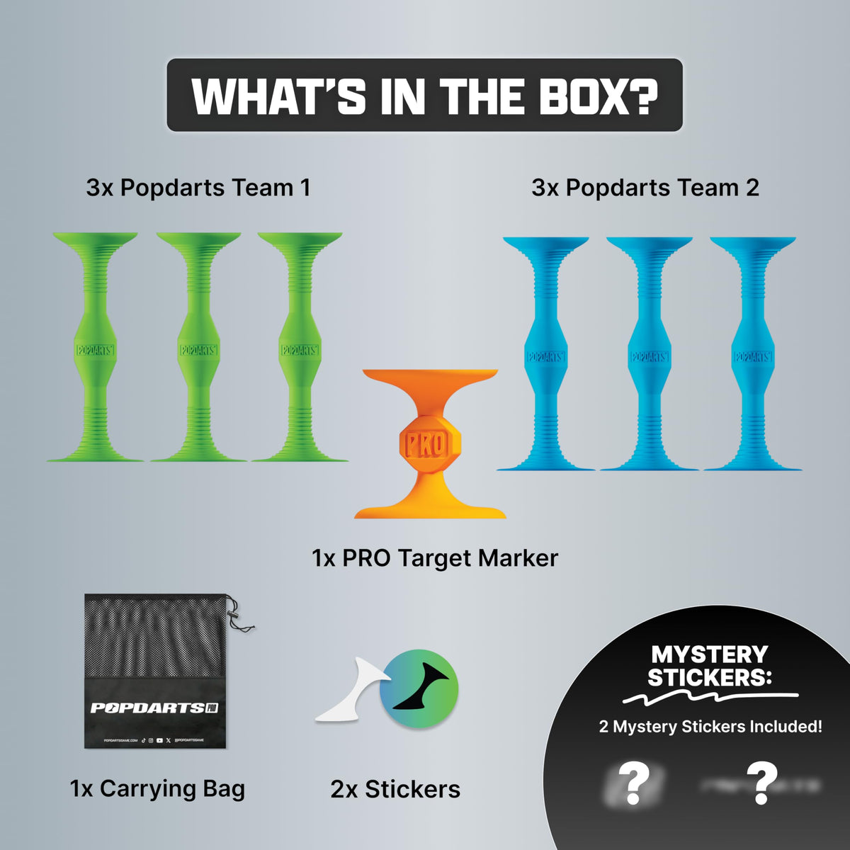 Popdarts Pro Pack target marker defines scoring area during play