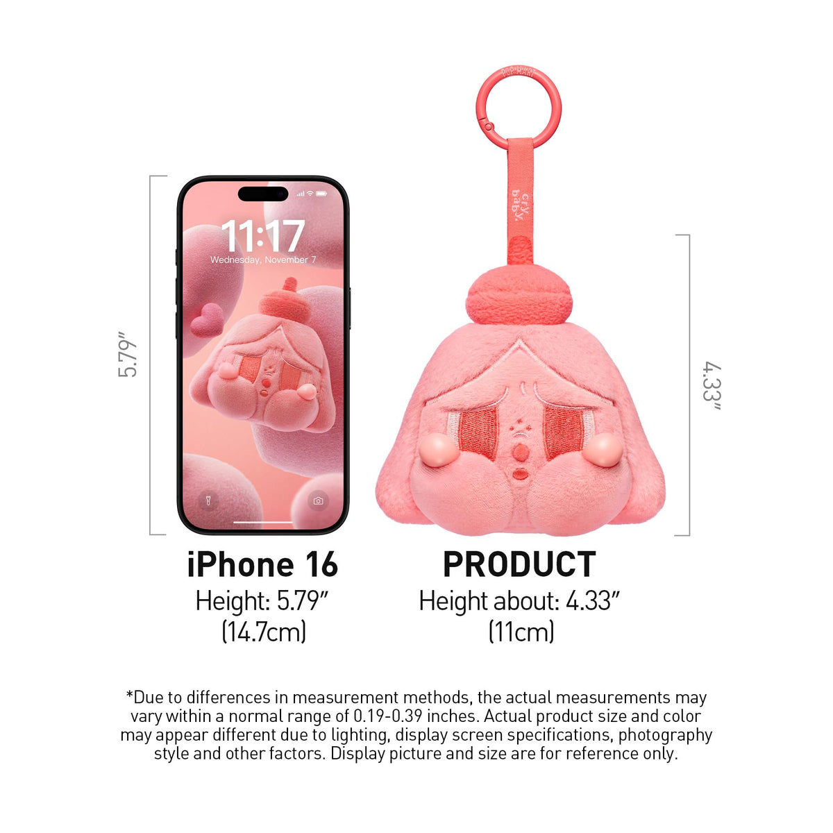 POP MART Crybaby Tears premium materials with soft silicone touch and durable finish.