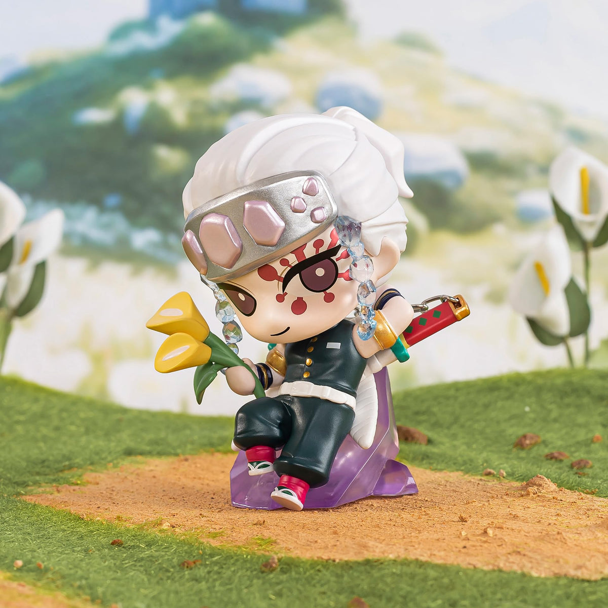 POP MART Birth Flower figures materials safety with durable PVC, ABS, and paper