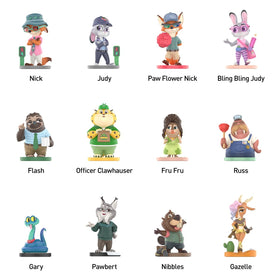 POP MART Disney Zootopia vinyl figure with bright colors and smooth texture.