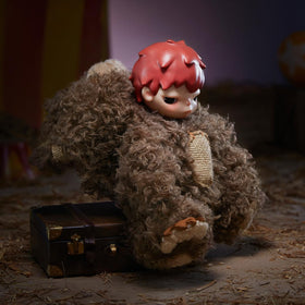 POP MART Hirono Bear on a desk as a playful decor piece.