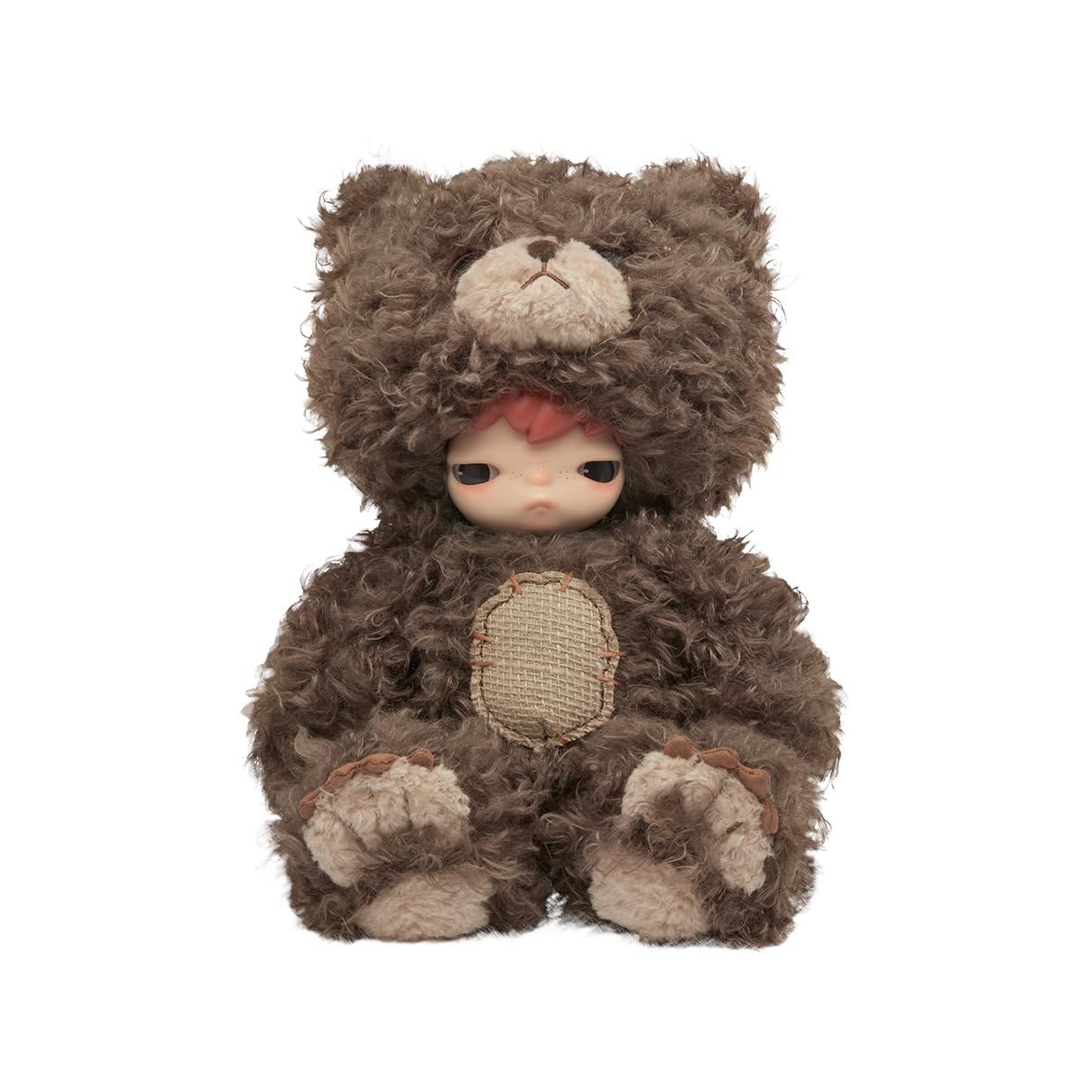 POP MART Hirono Bear vinyl doll with vibrant colors, ideal for desk display.