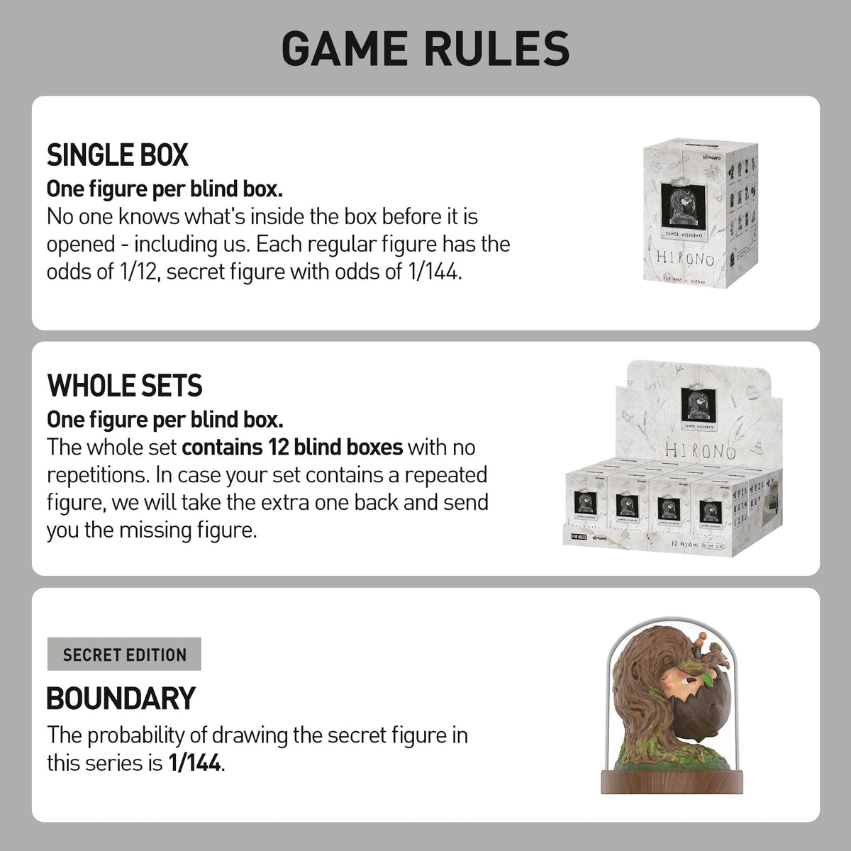 Random blind box hinting at an exciting collectible reveal