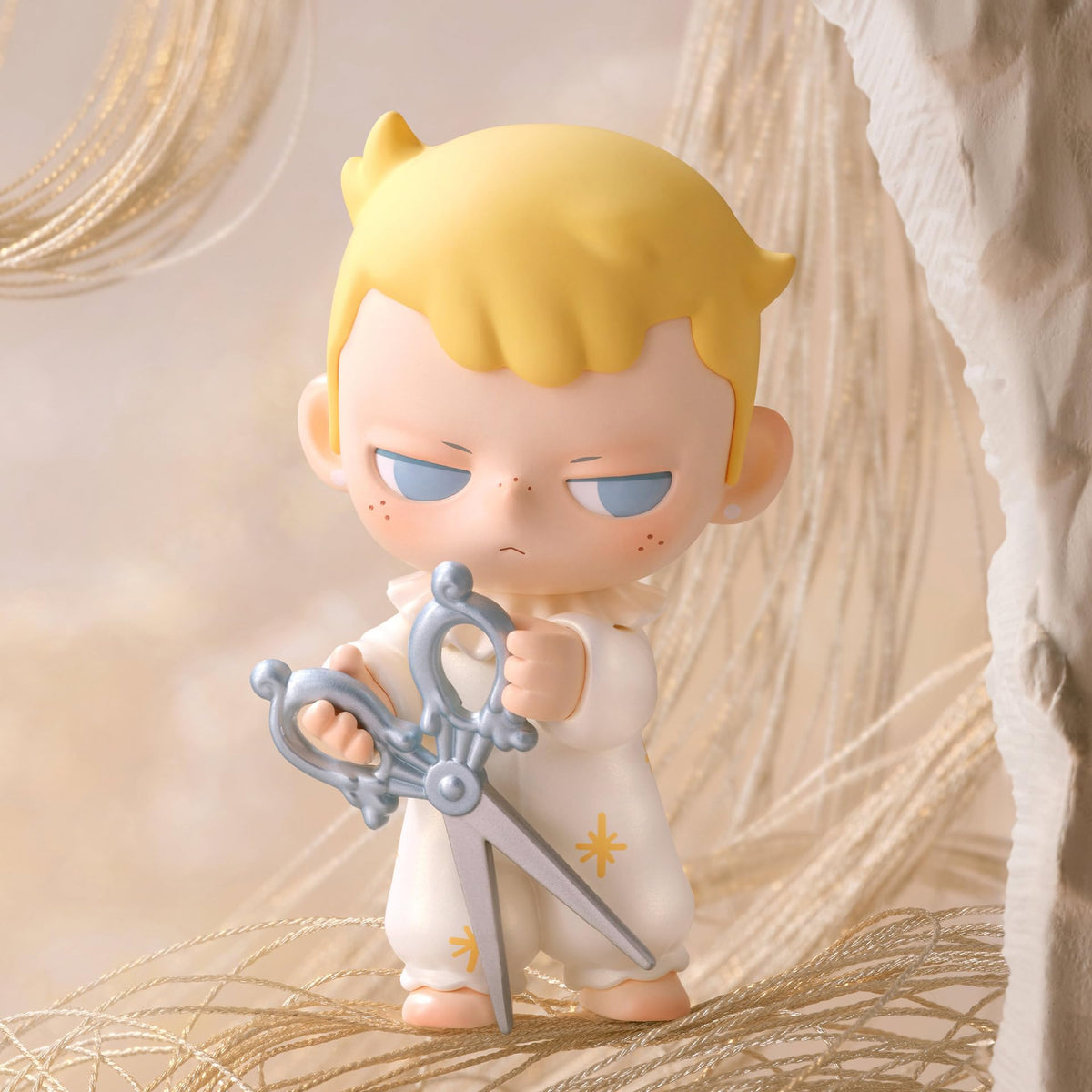 POP MART KUBO Angel's Poem collection on display, showcasing varied designs.