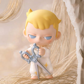 POP MART KUBO Angel's Poem collection on display, showcasing varied designs.