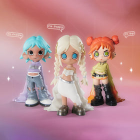 POP MART Lil Peach Riot Loading figure display, ideal collectible decor for fans.