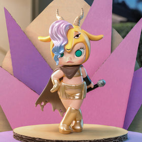 POP MART Molly × Zootopia unboxing moment captures excitement and anticipation.
