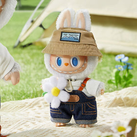 POP MART Labubu doll in spring outfit ready for desk decor and party charm.