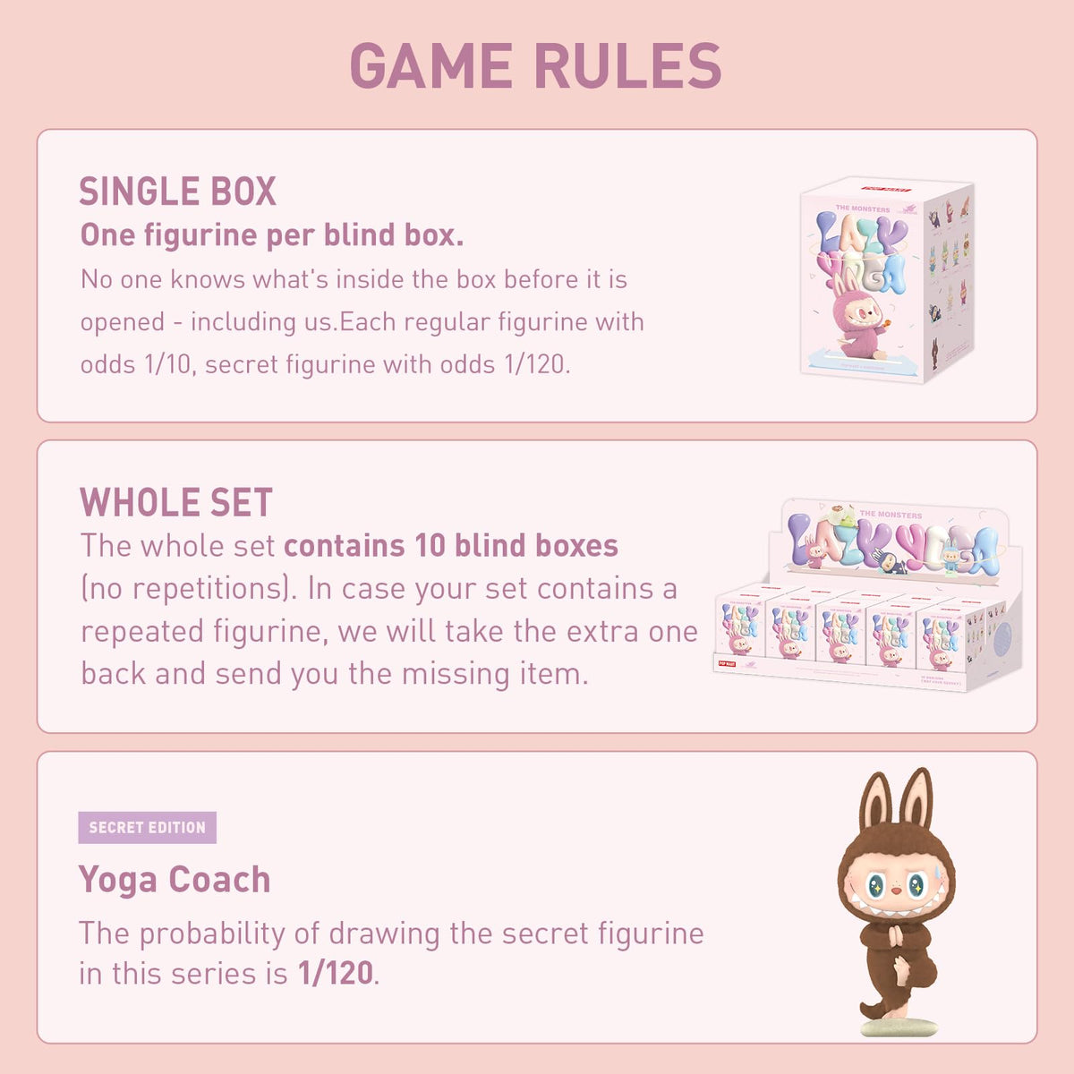 POP MART Labubu Lazy Yoga box reveals random design for eager collectors