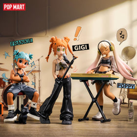 POP MART Peach Riot Rise Up figure on shelf adds charm to any space.