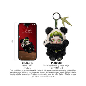 POP MART SkullPanda pendant finish and texture, a collectible accent with lasting color.