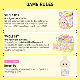 POP MART Teletubbies Vibrancy Series packaging highlights secure, gift-ready presentation.