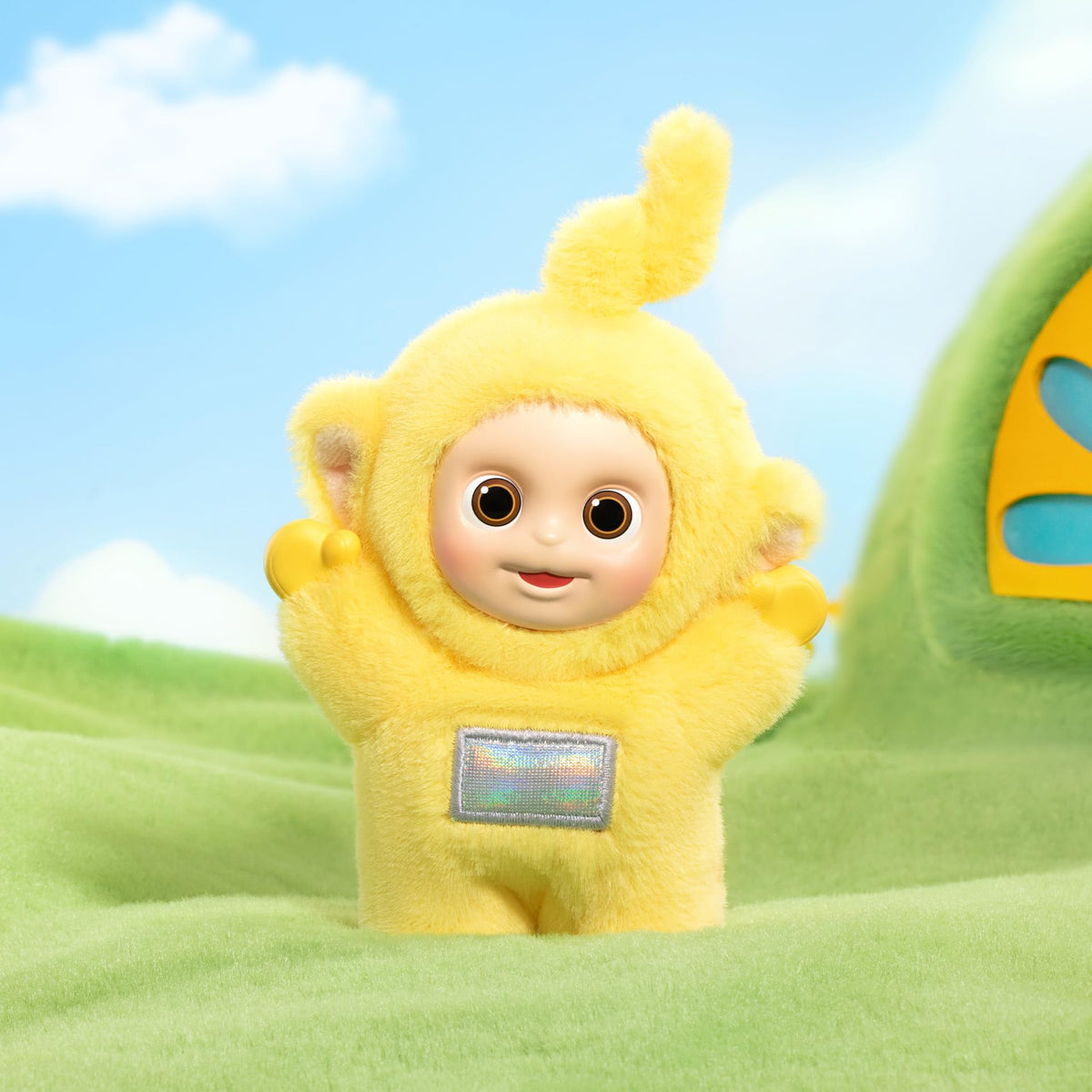 POP MART Teletubbies Vibrancy Series sealed blind box hints at mystery and excitement.
