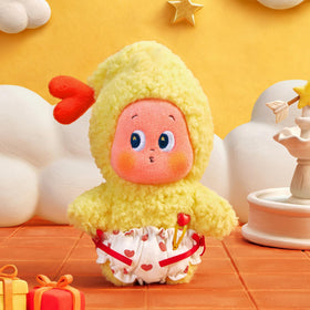 POP MART Twinkle Twinkle plush pendant close-up, showcasing soft materials and vibrant design.