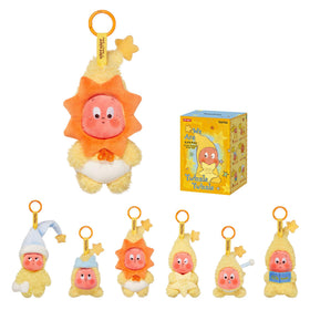 POP MART We are Twinkle Twinkle plush pendant blind box figure on display adds playful decor