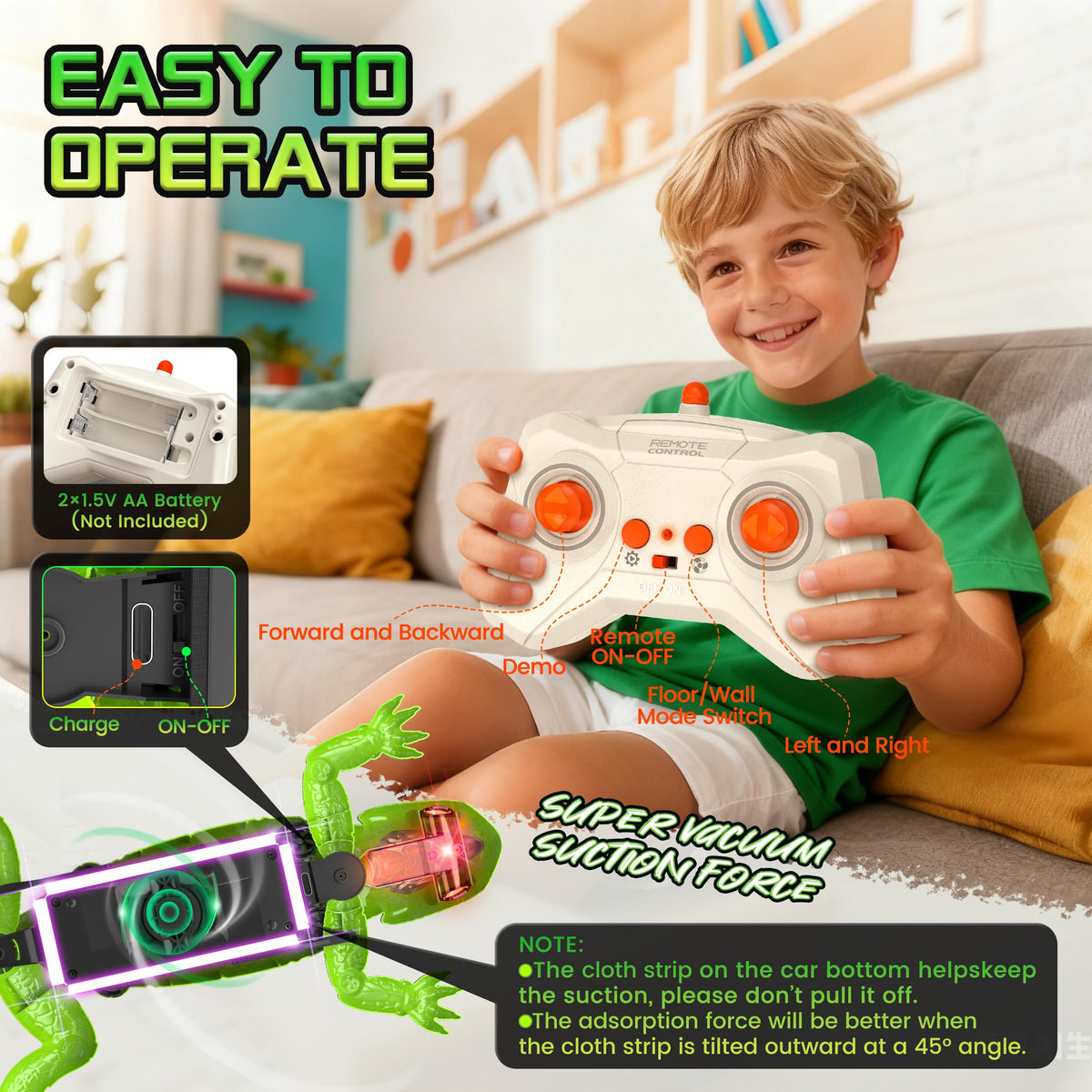 POPPLAYING USB rechargeable battery powers extended play sessions.