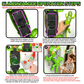 POPPLAYING Gecko grips smooth surfaces with no residue during climbs.