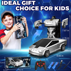 POPPLAYING RC Cyber Pickup Truck in robot mode sparks action-packed play sessions.