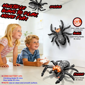 POPPLAYING LED-eyed spider robot glows in the dark for immersive nighttime fun.