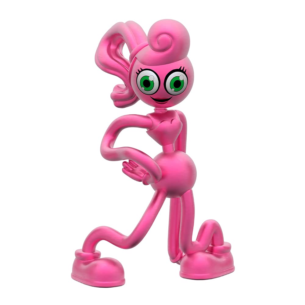 Poppy Playtime Smiling Huggy Wuggy minifigure for playful shelf decor.