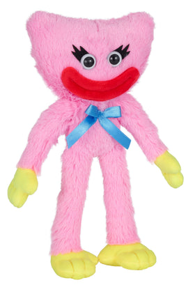 Poppy Playtime Kissy Missy plush side view; ideal for shelf display and gifting.