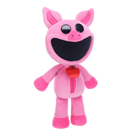 Poppy Playtime PickyPiggy face detail showing embroidery, great for imaginative play