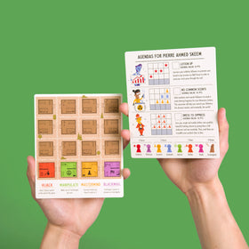 Pops & Bejou Cultivate 91 wooden meeples offer tactile play.