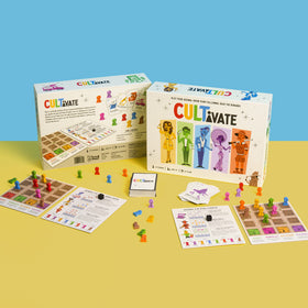 Pops & Bejou Cultivate gameboard and meeples ready for quick setup.