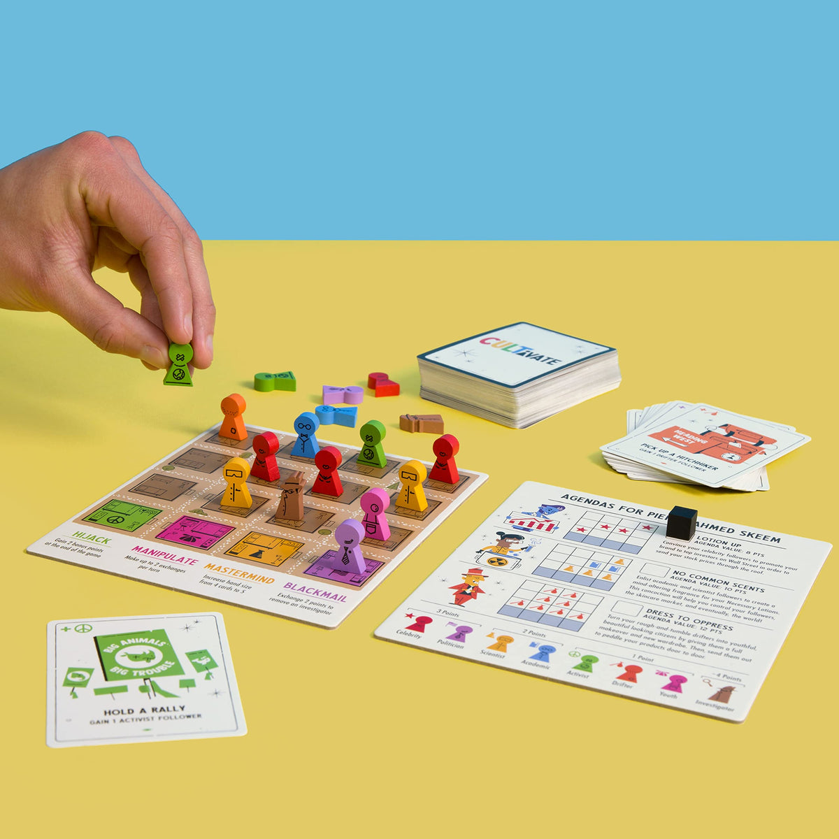 Pops & Bejou Cultivate unique meeple designs boost engagement at table.
