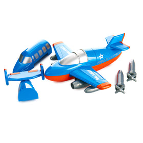 Popular Playthings Build-A-Plane parts compatible with Build-A-Spaceship for expanded play