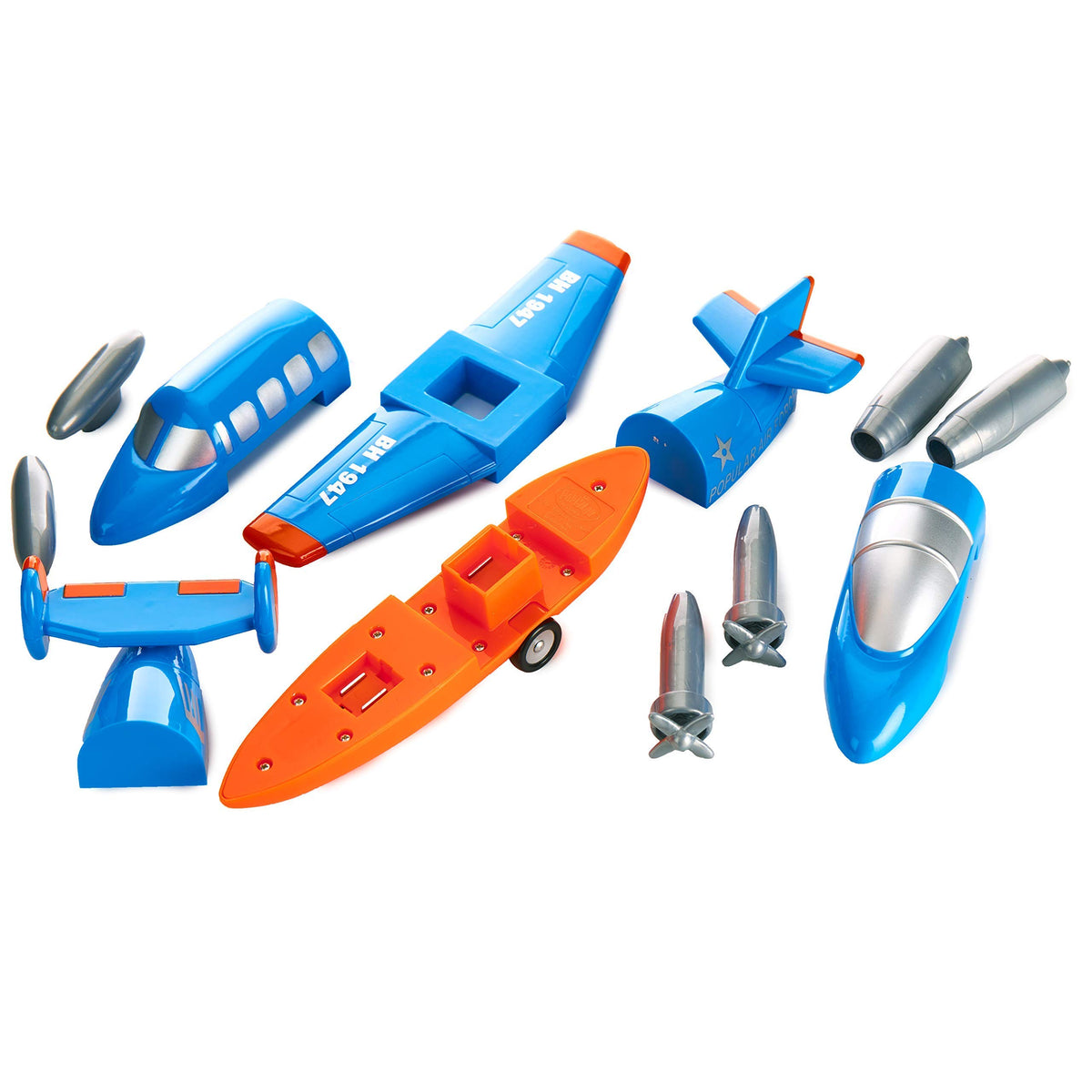Popular Playthings jet plane for imaginative play and early STEM exploration