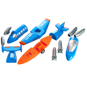 Popular Playthings jet plane for imaginative play and early STEM exploration