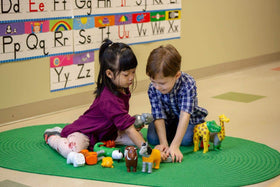 Popular Playthings durable magnets keep pieces intact during play