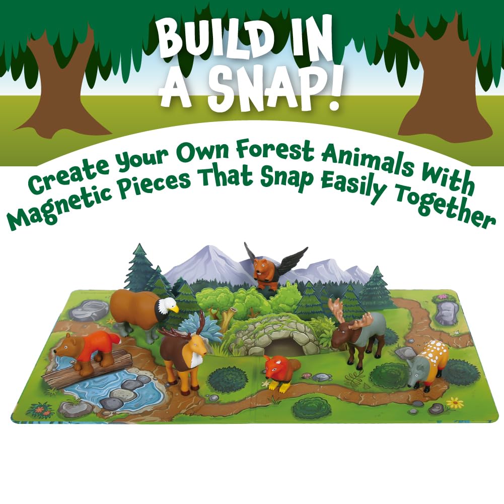 Popular Playthings Magnetic Animals bear figure invites tactile building and mini puzzle joy