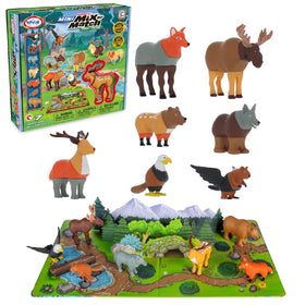 Popular Playthings Magnetic Animals forest playmat scene encourages imaginative play