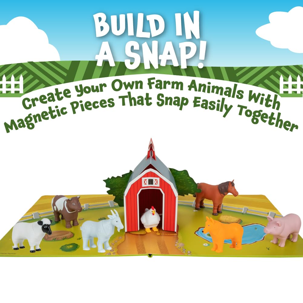 Popular Playthings goat piece supports mini puzzles and creative animal combos.