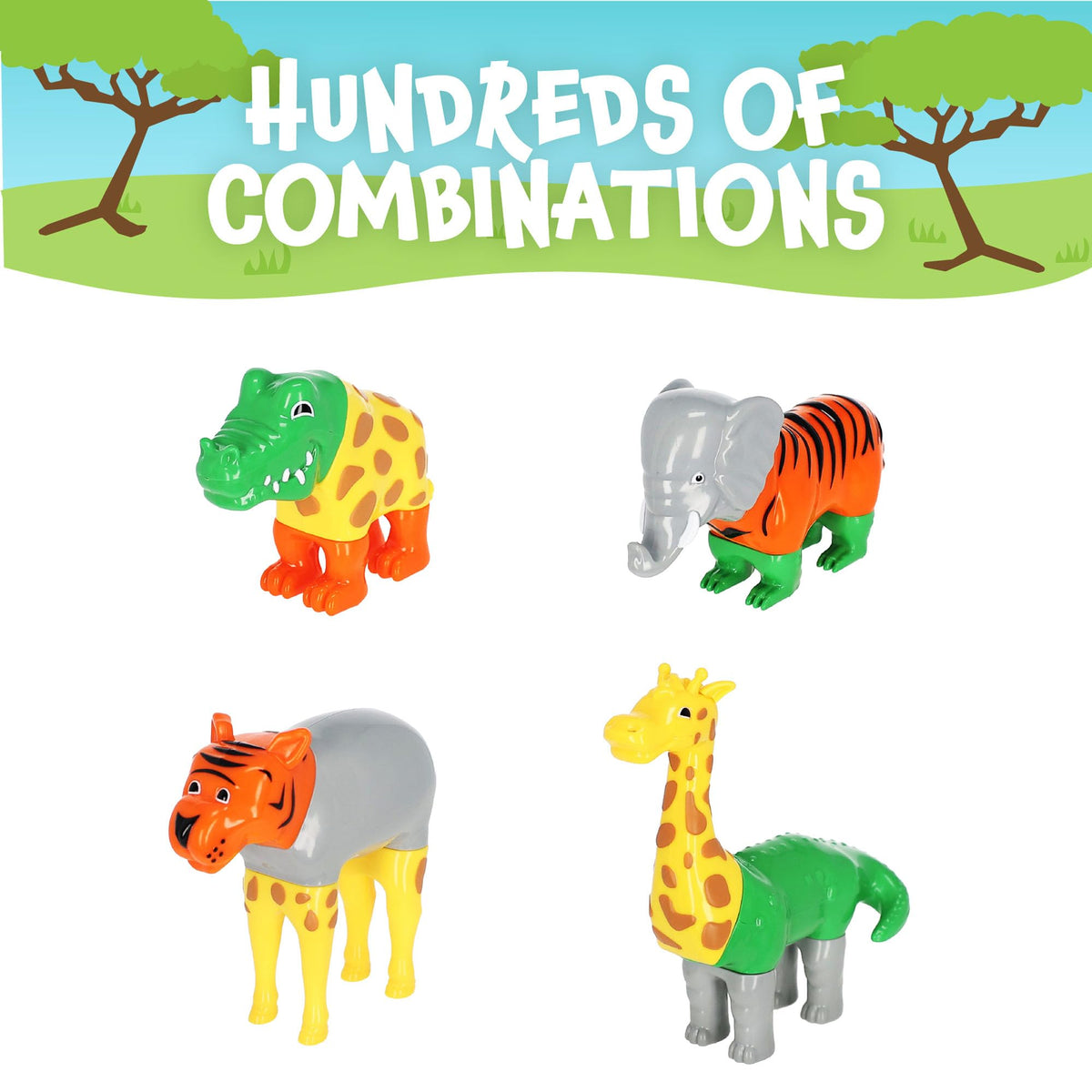 Popular Playthings Magnetic Animals safe magnets provide durable, kid-friendly construction