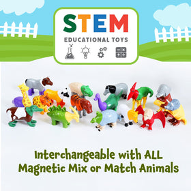 Popular Playthings magnetic animals storage keeps playtime tidy after use